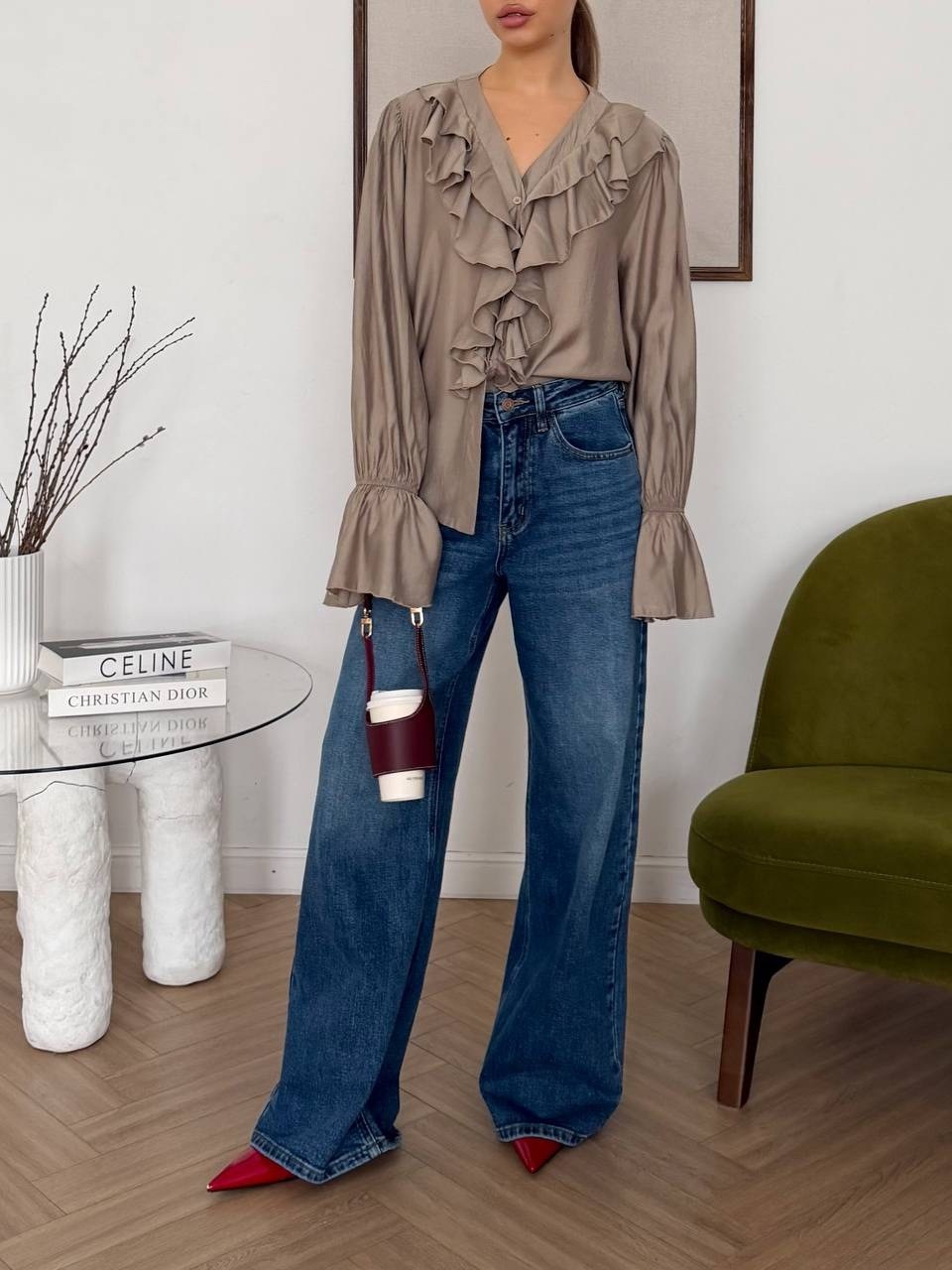 блузка с оборками,блузка модель,женская блузка