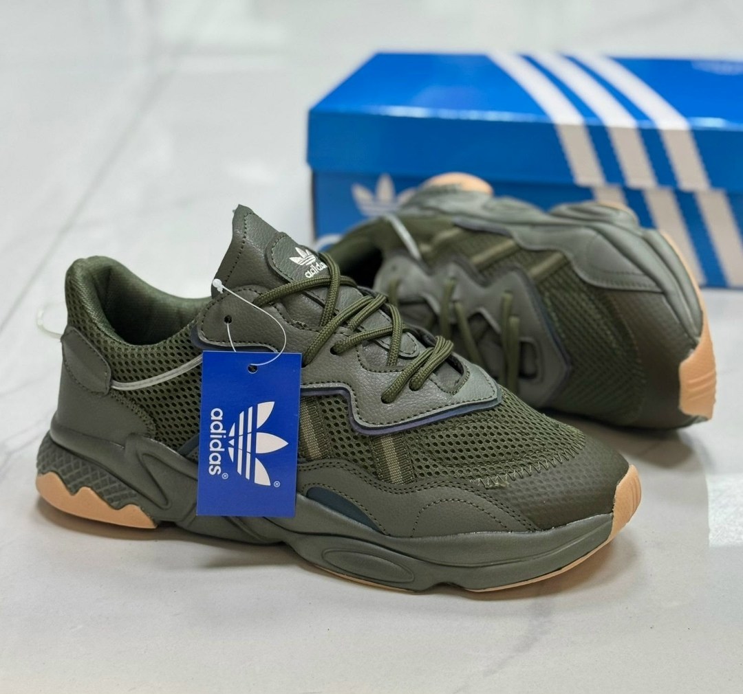 кроссовки мужские adidas ozweego,кроссовки adidas ozweego,кроссовки adidas,мужские стильные кроссовки adidas ozweego в зеленой расцветке,женские кроссовки adidas ozweego