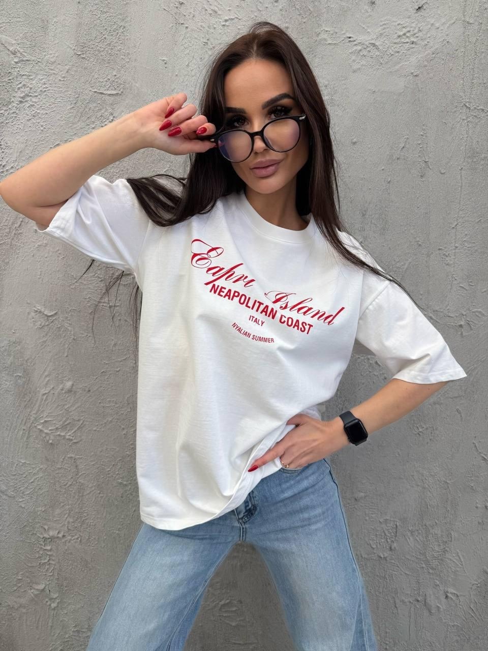 футболка оверсайз женская,женская футболка,футболка оверсайз,футболка женская белая с принтом оверсайз,футболка женская оверсайз белая апрель