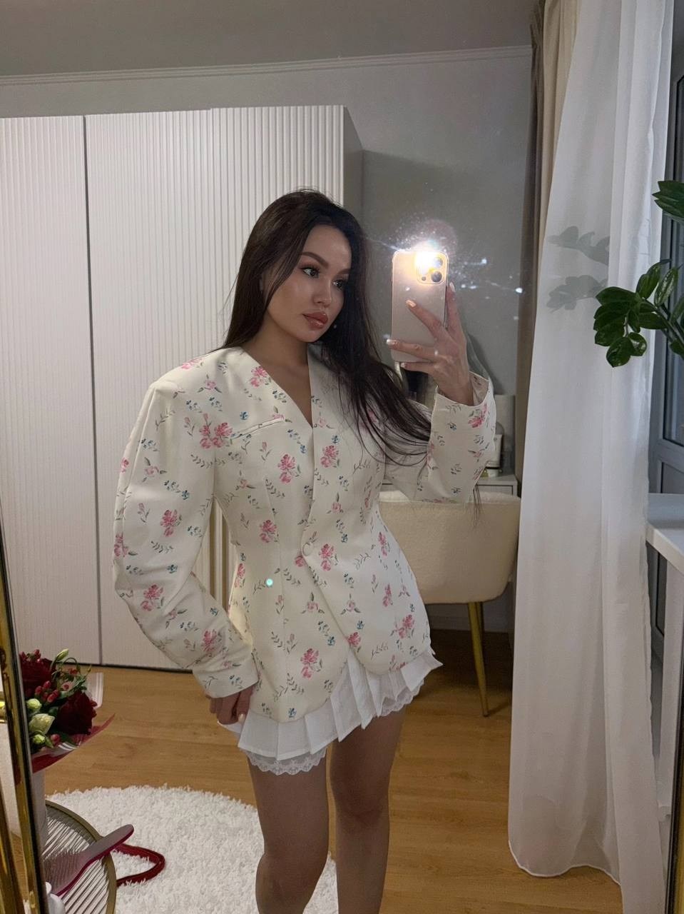 пиджак оверсайз с цветочным принтом leroy style,пиджак женский оверсайз,пиджак с цветочным принтом,оверсайз пиджак,жакет с цветочным принтом