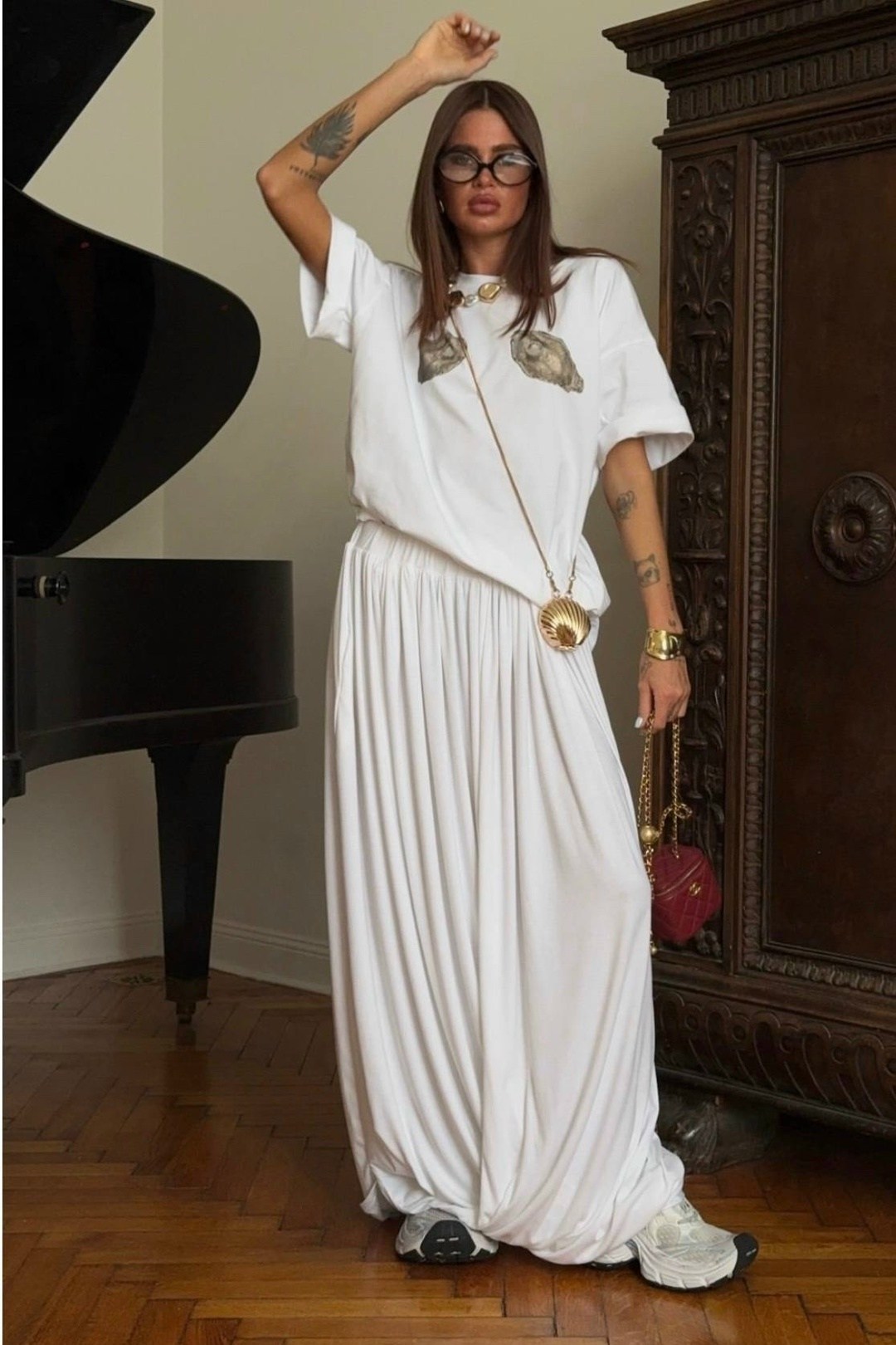 юбка миди,юбка,асимметричная юбка,мода стиль,белая юбка длинная