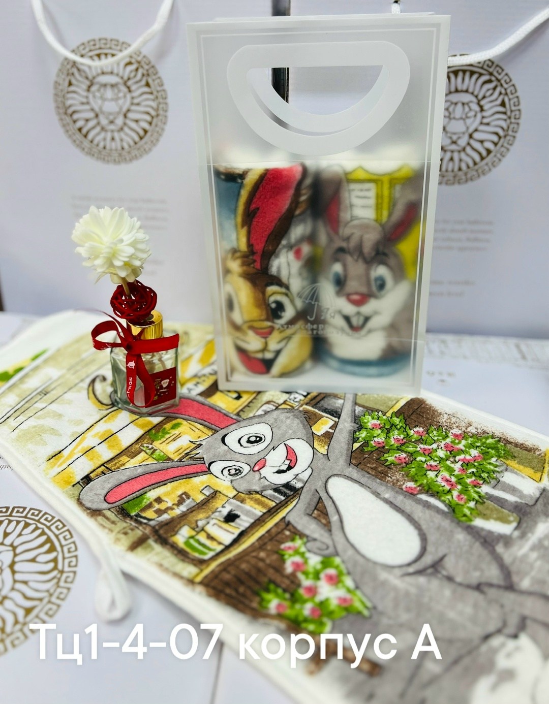 полотенце с зайчиком,кухонные полотенца,полотенца вафельные,кухонные полотенца с зайчиками,набор полотенец