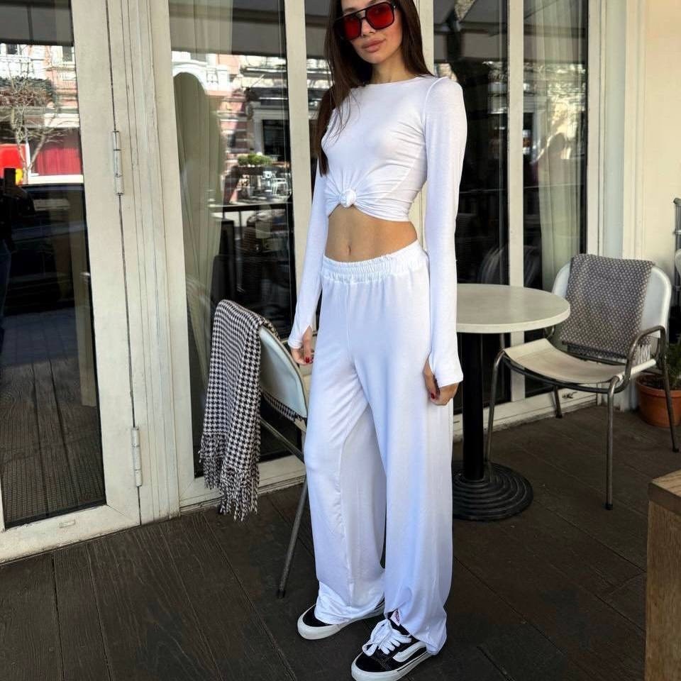 брюки палаццо,широкие брюки,костюм со штанами,брючный костюм из лапши,костюм женский