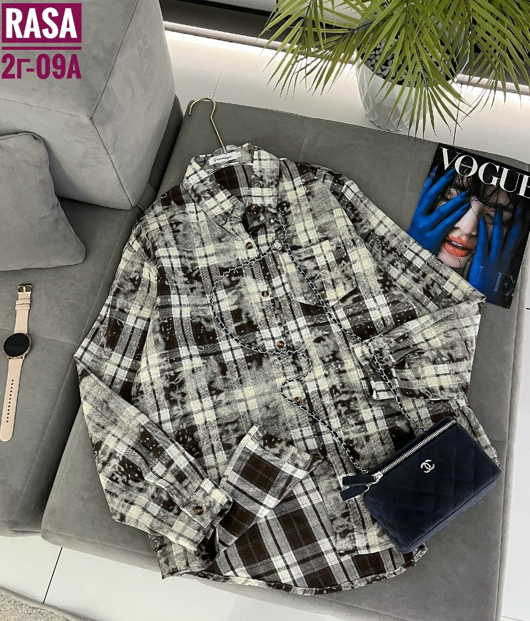 рубашка в клетку,женская рубашка,рубашка женская оверсайз в клетку,рубашка в клетку оверсайз варенка umalook,женская рубашка в клетку
