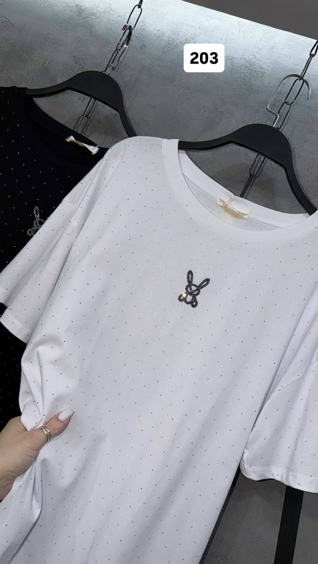 женская футболка,футболка со стразами,футболки и топы,футболка женская белая,футболка с лого