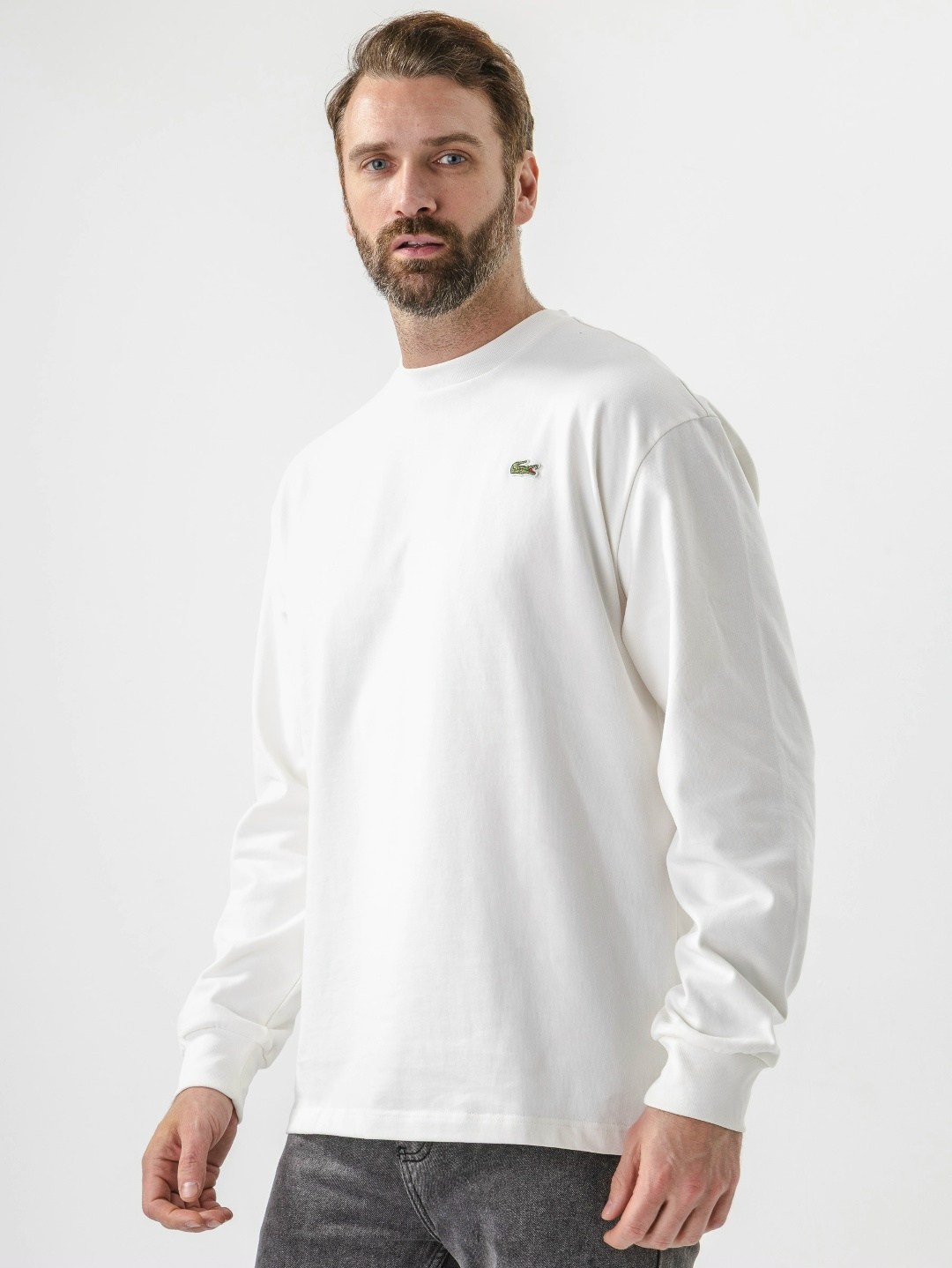лонгслив lacoste,лонгслив лакост мужской,лонгслив лакосте,лонгслив лакост белый,толстовка белая