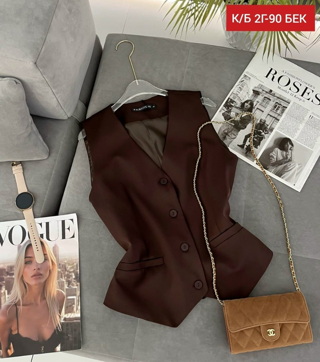 женские костюмы,жакет жилет,женской одежды,жилет коричневый