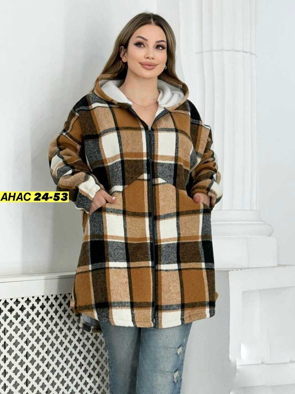 рубашка теплая с капюшоном,рубашка с капюшоном,кардиган,худи теплая в клетку удлиненная на меху tanhia fashion,женская кофта