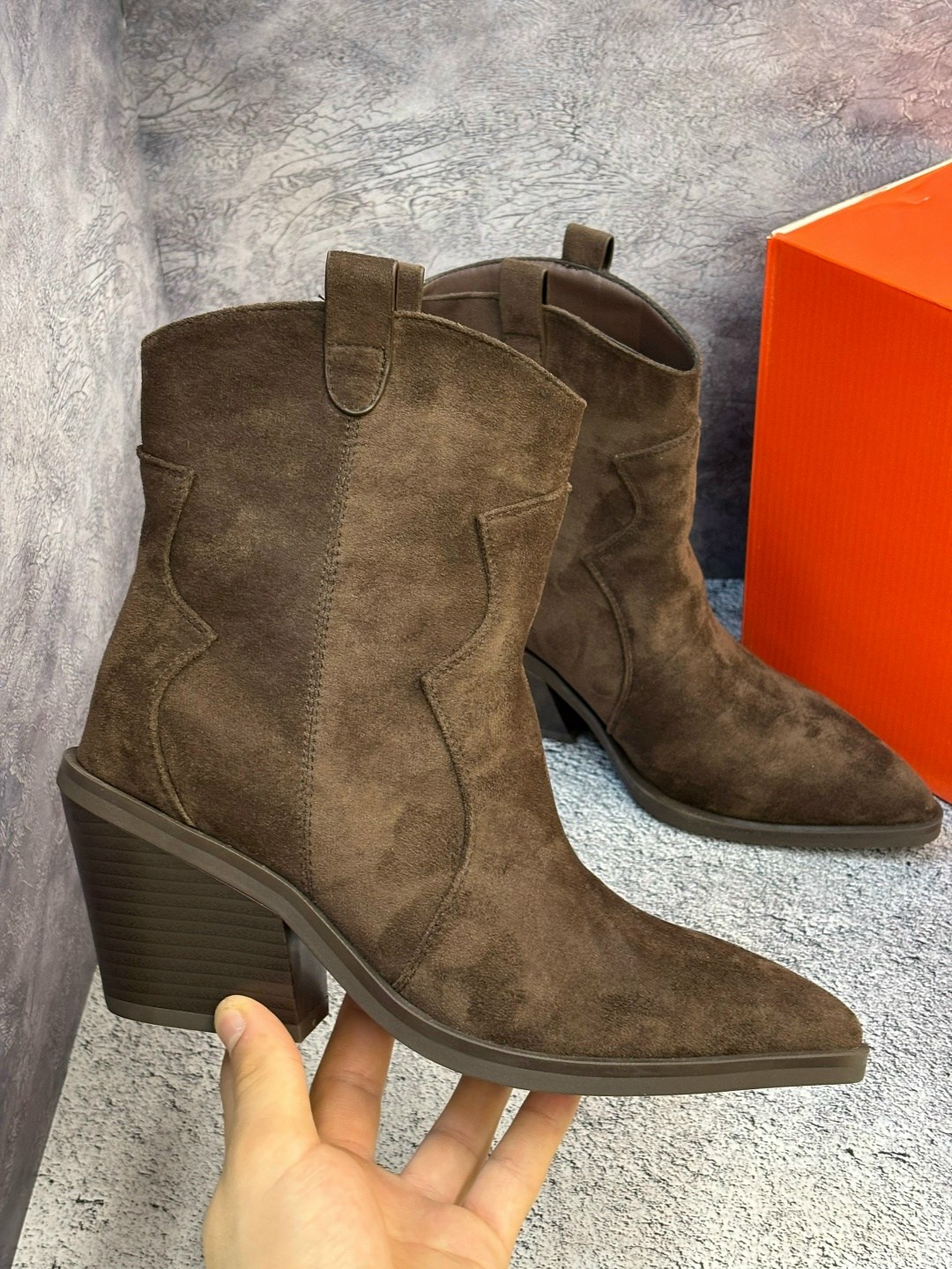 женские ботинки казаки черная замша демисезонные,полусапожки казаки,замшевые казаки,,полусапоги женские