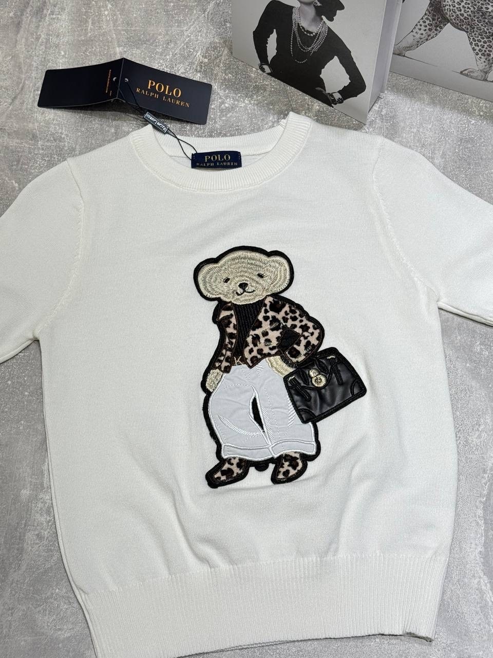джемпер одежда,ralph lauren свитер с мишкой polo ralph lauren,свитер с мишкой,свитер с вышивкой,джемпер летний