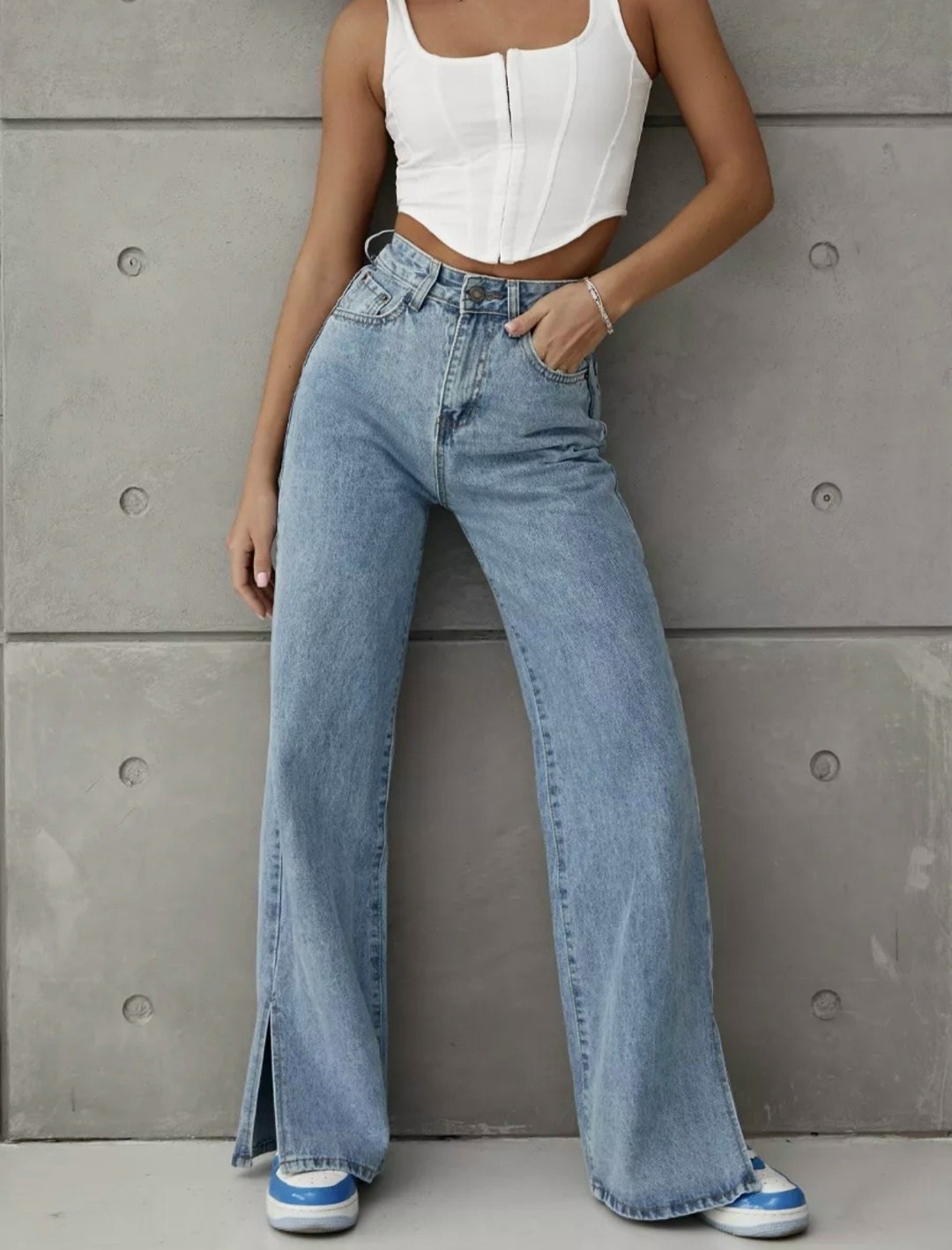 джинсы трубы прямые широкие клеш denim&a 370969286,джинсы трубы прямые широкие клеш dh fashion,джинсы трубы прямые широкие клеш denim&a цвет светло-серый,джинсы широкие трубы палаццо popkat,джинсы тру