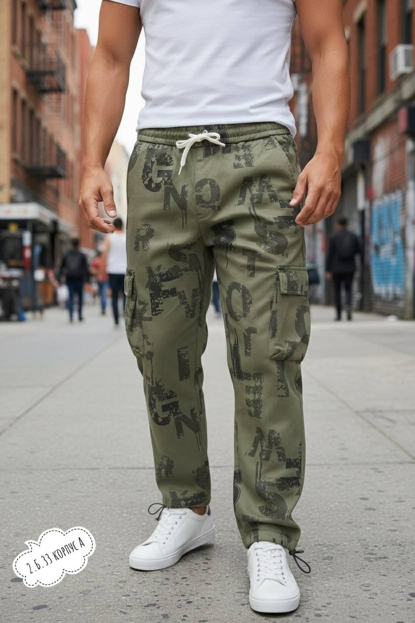 брюки мужские карго,брюки модные,карго брюки,джоггеры карго,брюки мужские джоггеры