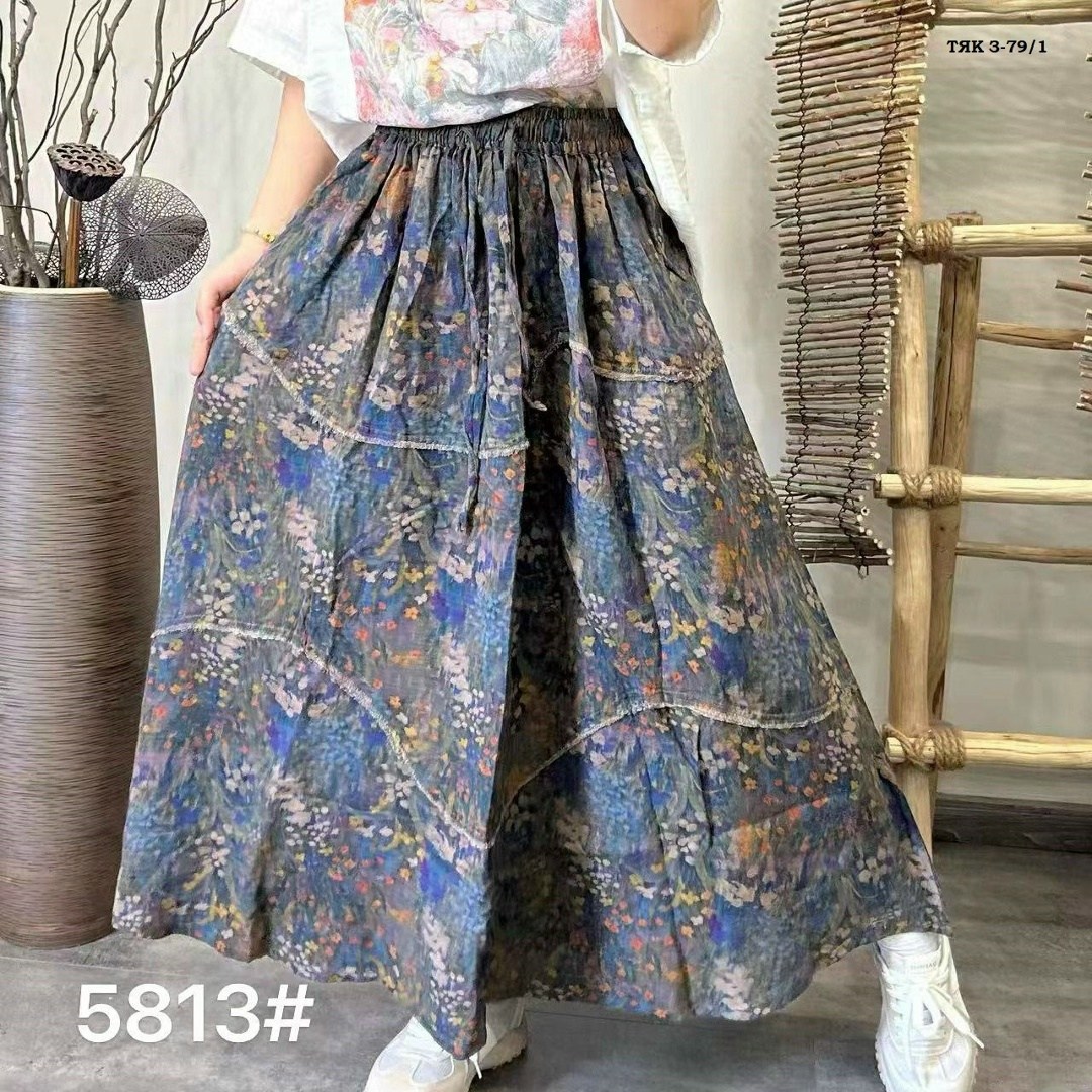 льняная юбка,юбка женская длинная,винтажная юбка,юбка бохо,юбка