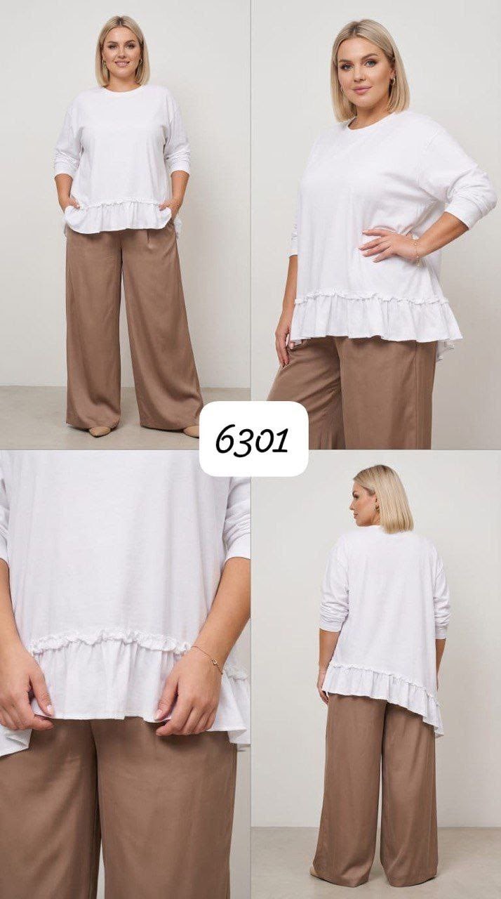 свитшот с оборками,свитшот женская,туника женская,туника большие размеров,брючный комплект