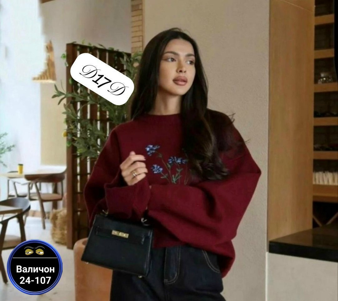 элегантный вязаный джемпер,свитер с вышивкой,кофта женская,стильный свитер,свитшот женская