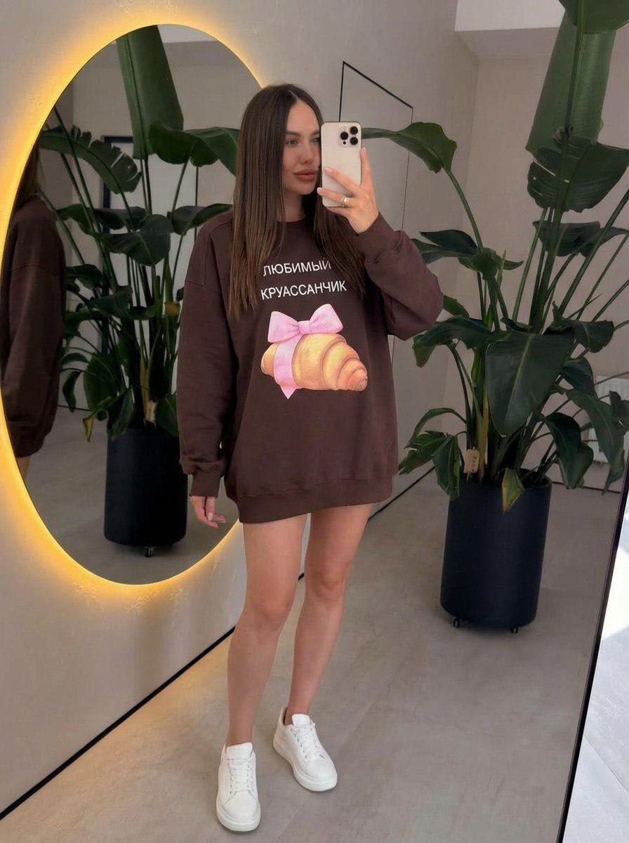 свитшот оверсайз с принтом,худи оверсайз,cвитшот женский оверсайз,женский свитшот,женская толстовка оверсайз