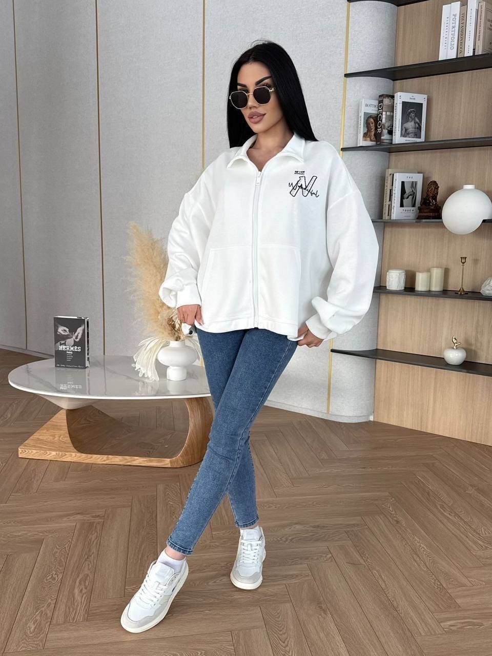 толстовка женская,кофта на замке зип худи оверсайз толстовка женская на молнии,кофта на замке зип худи оверсайз толстовка женская на молнии цвет белый,толстовка оверсайз,свитшот женская
