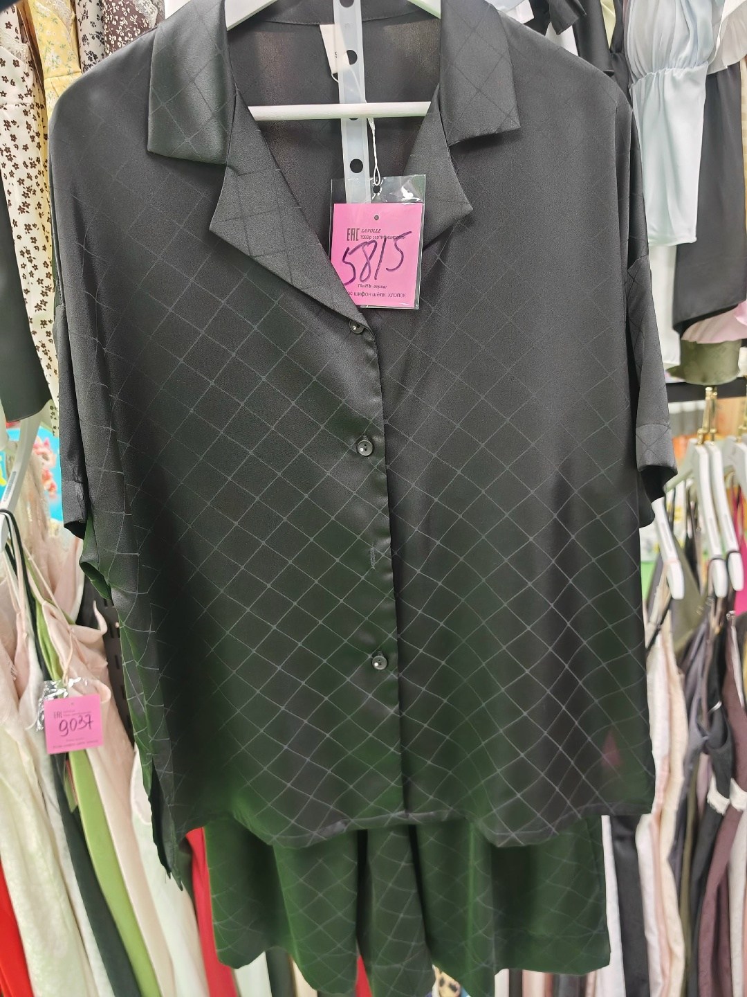 пижама женская,костюм женский,шелковая пижама со штанами серая,пижама женская с брюками и рубашкой,костюм