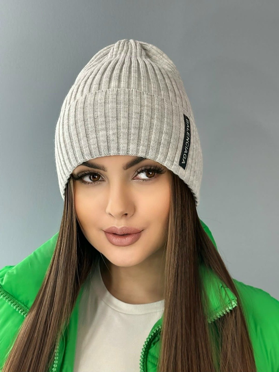 шапка женская,шапка демисезонная с отворотом hn fashions,шапка,шапка женская бини,женская демисезонная вязаная шапка бини