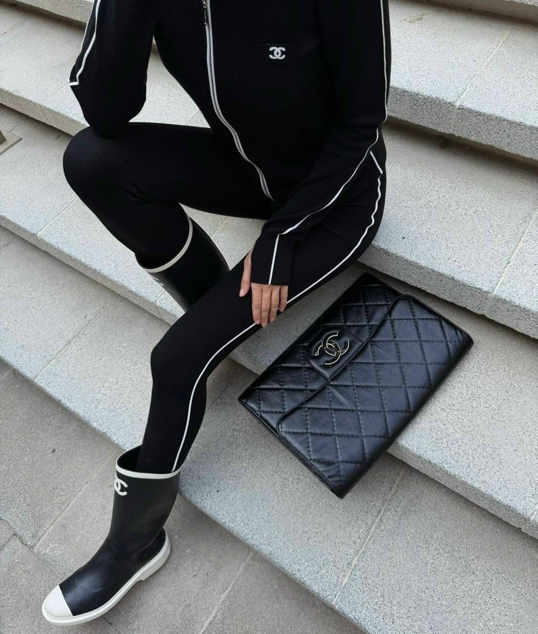 сапоги шанель,резиновые сапоги шанель,стильные резиновые сапоги,сапоги,высокие сапоги