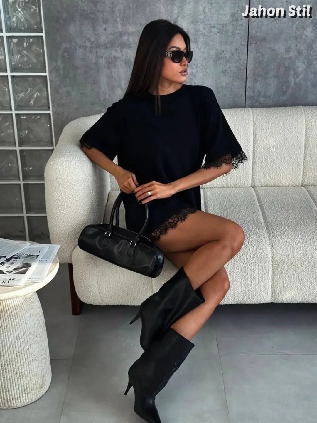 повседневные платья,платье туника,женское платье,черное платье,платье