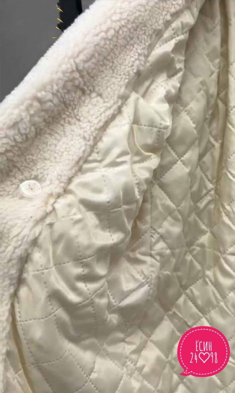 экошуба женский каляев 57498 белый 46 ru,шуба из искусственного меха каляев,шуба из овчины,каляев пальто из овчины,женская шуба