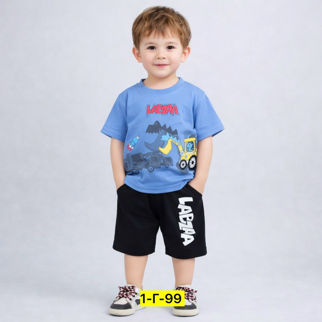 комплект (футболка/шорты) для мальчика, цвет чёрный, рост 104,комплект одежды для мальчика,футболки для мальчика,шорты для мальчик,одежда мальчика