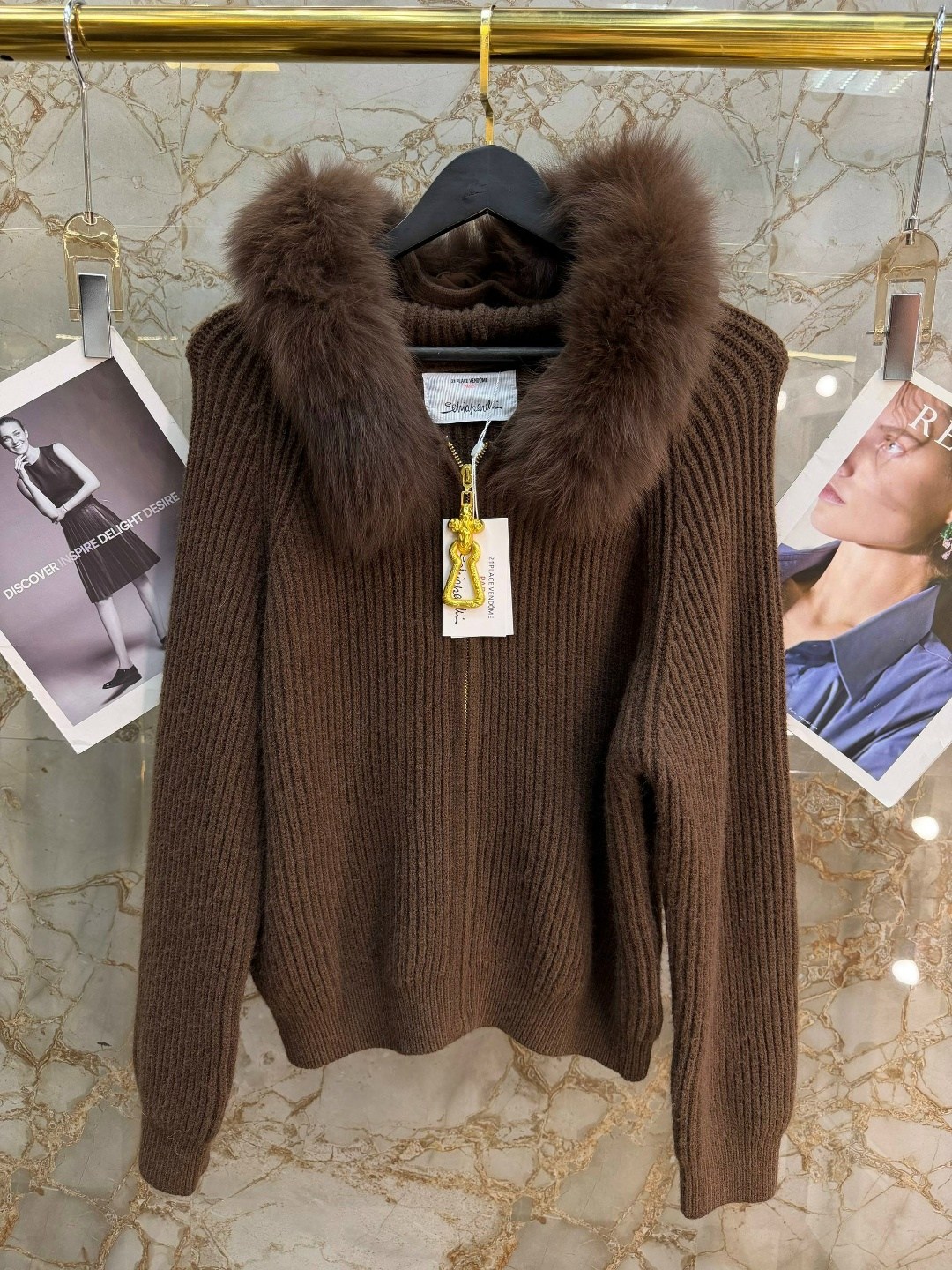 свитера с капюшоном,кофта с меховым воротником,куртка вязаная,кардиган с мехом,женский вязаный кардиган с капюшоном