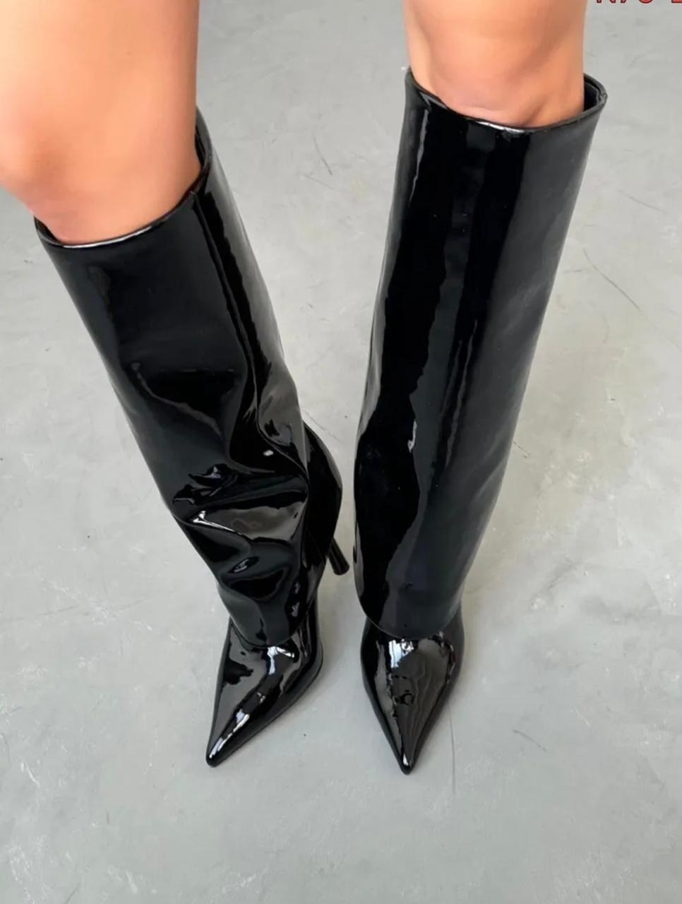 сапоги трубы лаковые на каблуке демисезонные alessandra maddoni,сапоги,сапоги лакированные,сапоги араз,сапожки