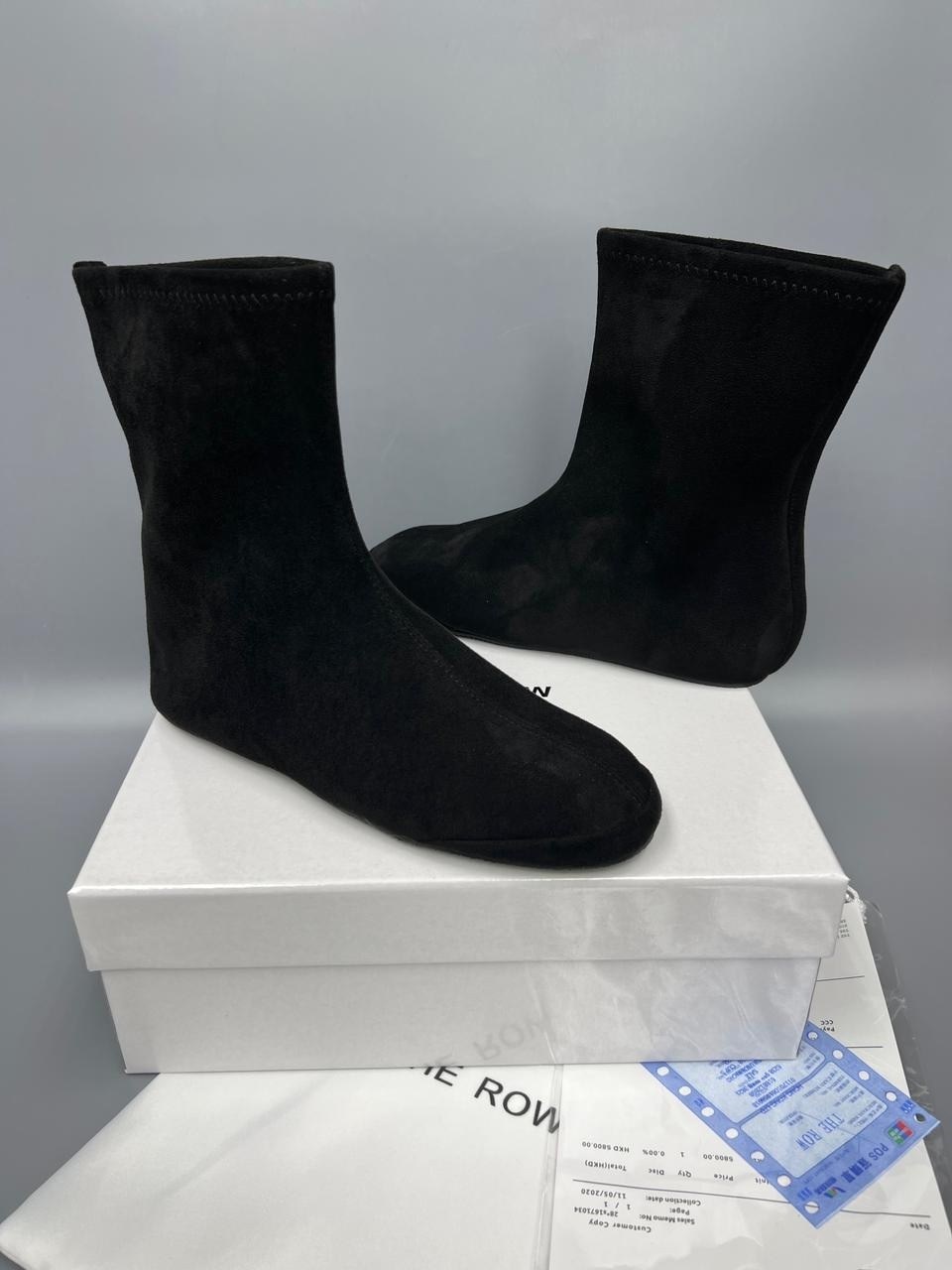 женские классические черные ботильоны из флока с острым носком на низком каблуке,замшевые женские ботильоны с острым носком на,,замшевые ботильоны,модные женские ботильоны с острым носком