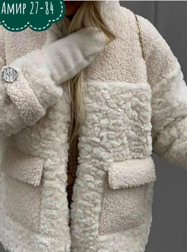 пальто барашка,шубка-чебурашка almita 129346039,шубка-чебурашка almita цвет белый,шубки тедди чебурашка,шубка тедди чебурашка короткая экошуба оверсайз