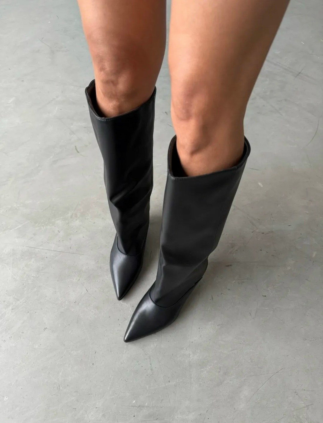 сапоги демисезонные на маленьком каблуке gh collection,сапоги трубы,,женская ,сапоги женские