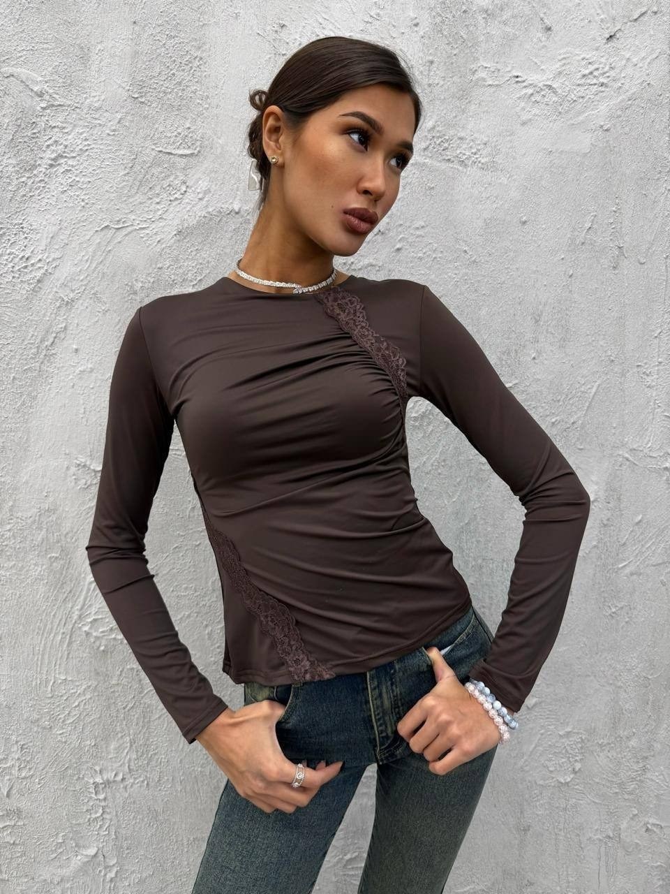 женская кофта,лонгслив женский,кофта трикотажная,лонгслив с драпировкой,лонгслив базовый