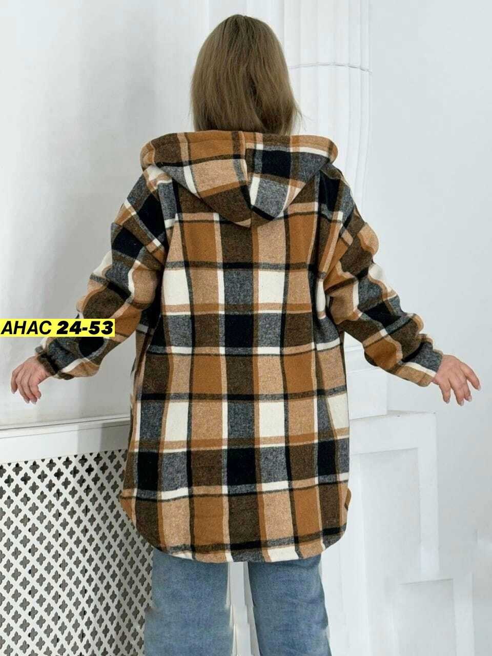 рубашка теплая с капюшоном,рубашка с капюшоном,кардиган,худи теплая в клетку удлиненная на меху tanhia fashion,женская кофта