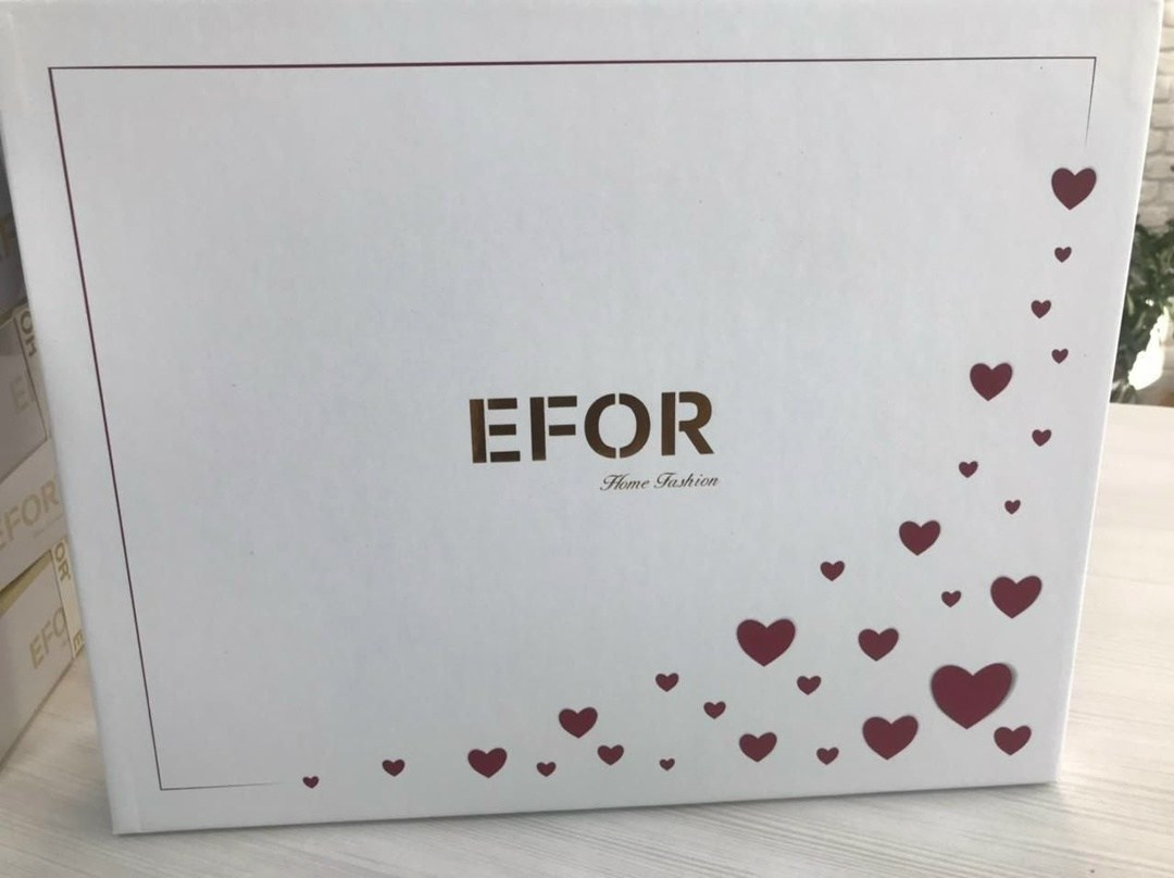 подарочная коробка,подарочная упаковка,скатерть efor,комплект постельного белья efor,коробка упаковка