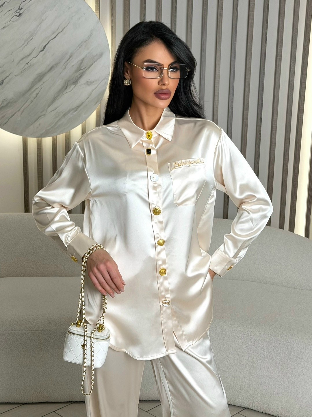 костюм с брюками,домашний костюм,шелковый костюм,костюм белый,пижама женская