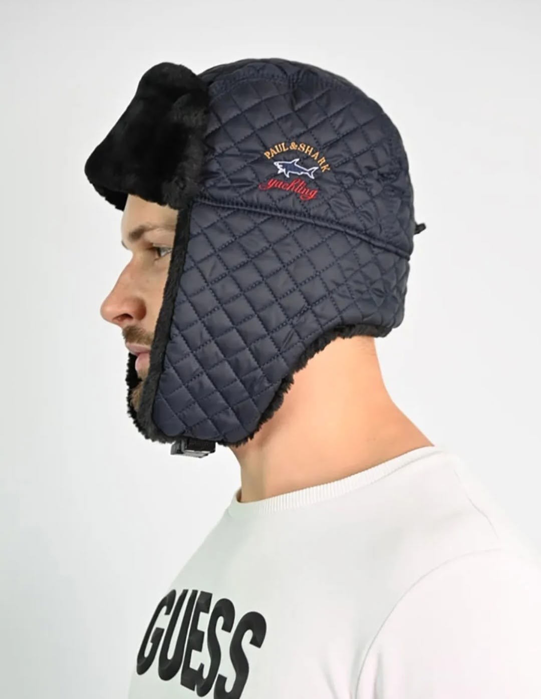 шапка-ушанка emporio armani ea7 серого цвета,шапка ушанка diesel,шапка ушанка,зимняя шапка ушанка,шапка ушанка мужская antar 236612324 черная