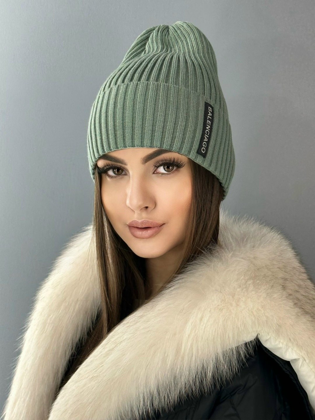 шапка женская,шапка демисезонная с отворотом hn fashions,шапка,шапка женская бини,женская демисезонная вязаная шапка бини