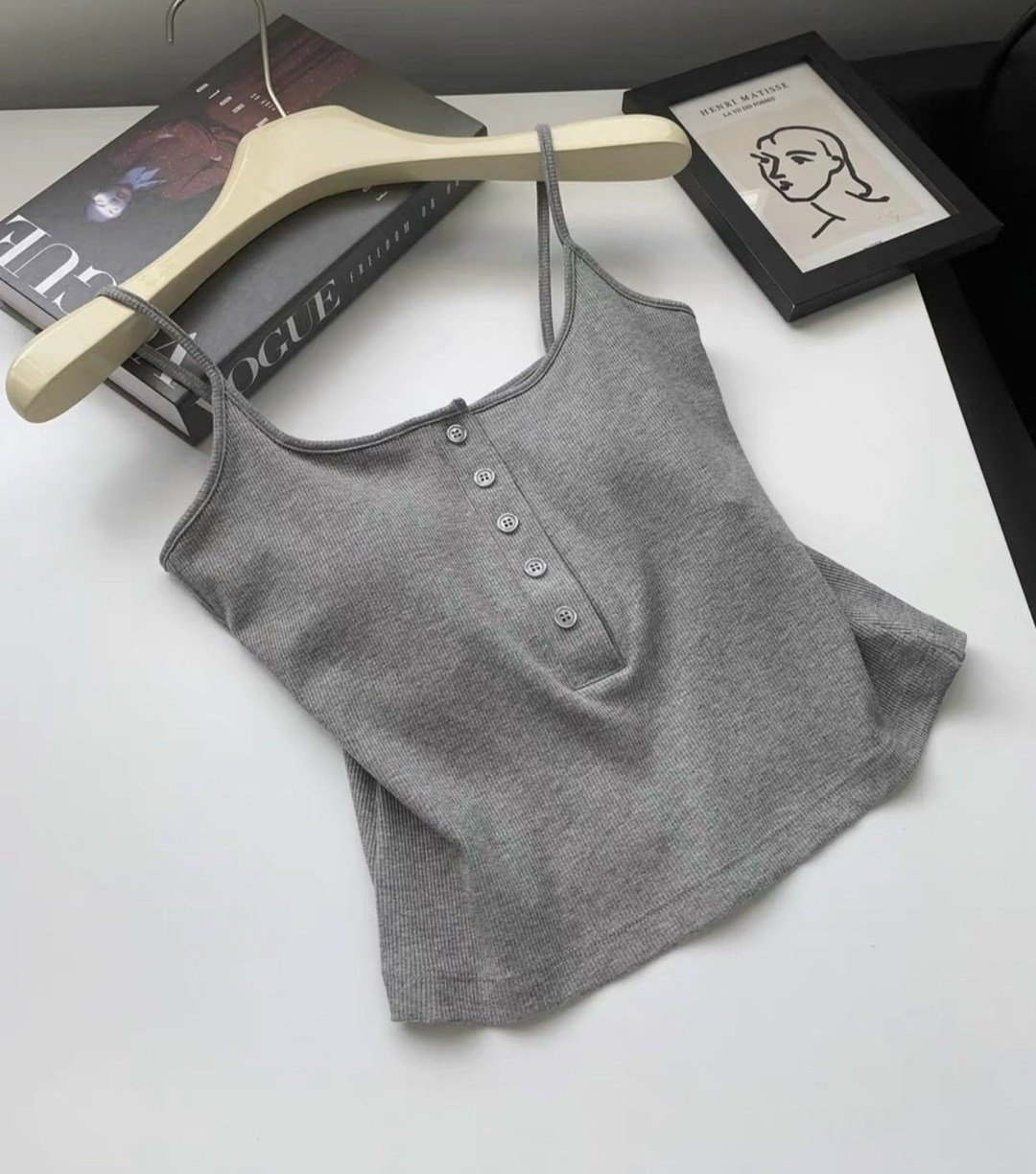 женская майка,женский топ,топы и майки,топ на пуговицах,хлопковые топы