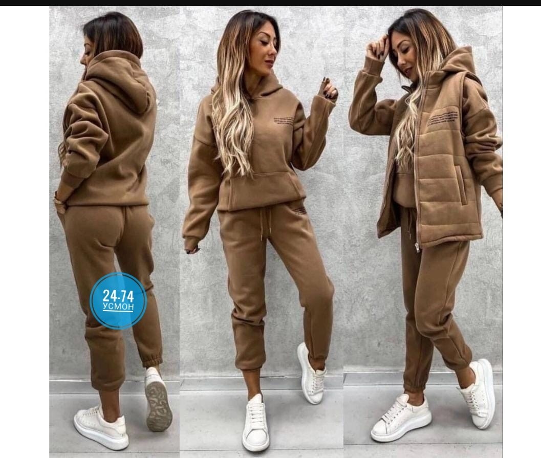 костюм тройка женский,серый костюм тройка женский,женский спортивный костюм на флисе,костюм женский,теплые спортивные костюмы женские