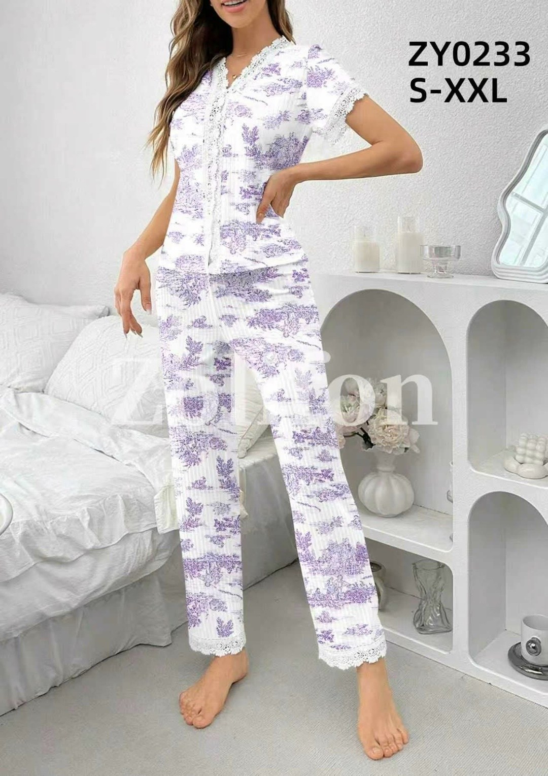 комплект пижамы для девушек,пижама женская трикотажная,пижама женская zolifon,пижама женская,пижама женская с цветами