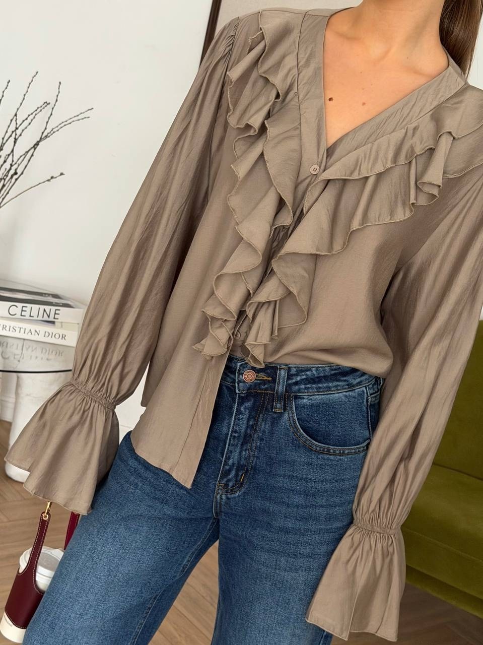 блузка с оборками,блузка модель,женская блузка