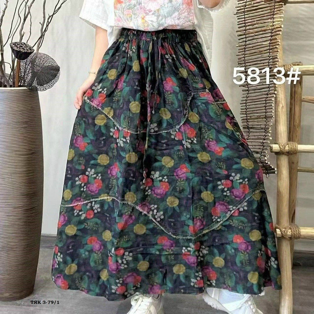 льняная юбка,юбка женская длинная,винтажная юбка,юбка бохо,юбка