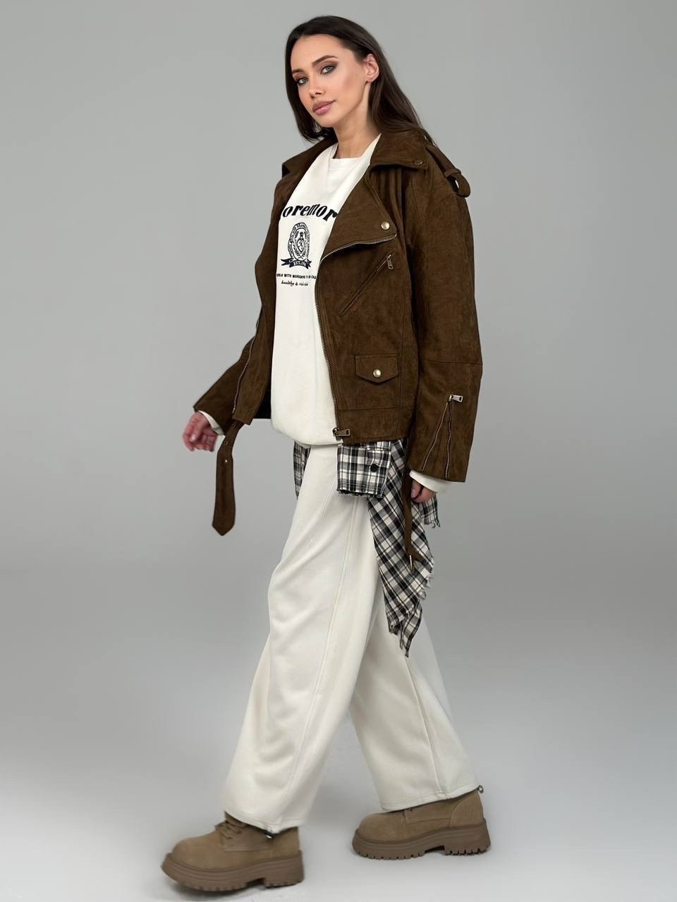 кожаная куртка,косуха кожаная куртка оверсайз saint shine,куртка косуха,замшевая косуха,замшевая куртка