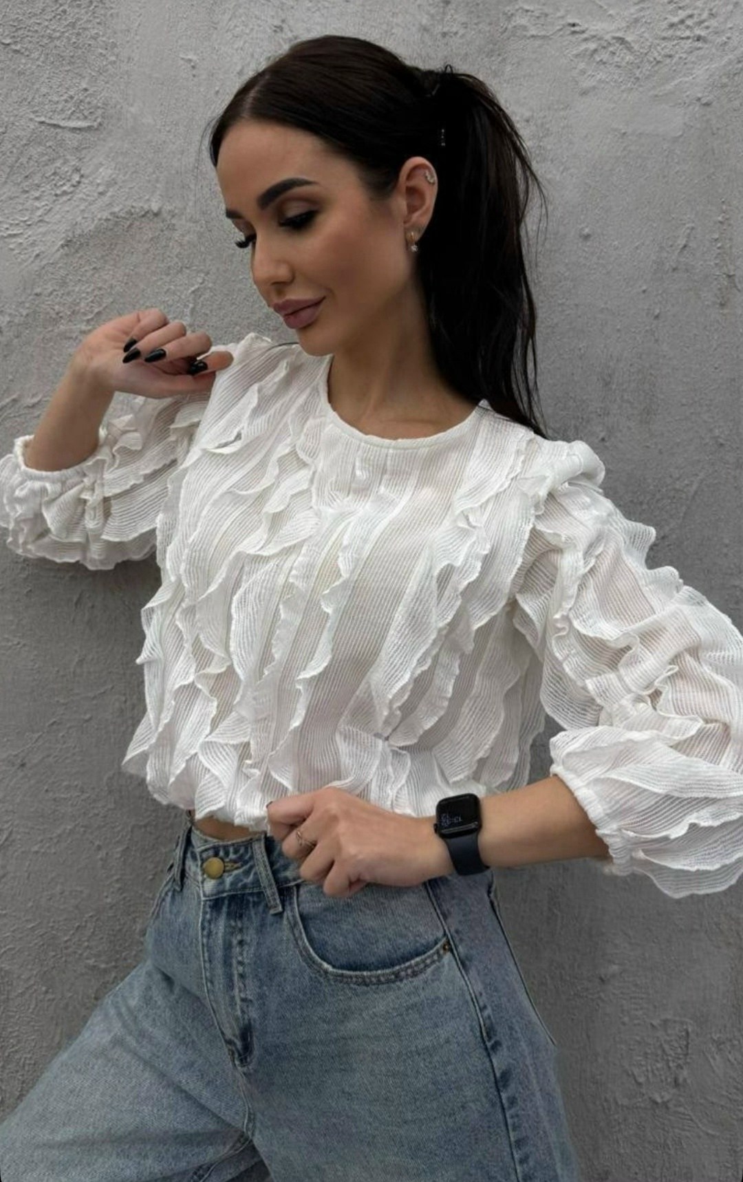 блузка стильная,блузка с оборками,блузы,блузка с рюшами и воланами,нарядная блузка