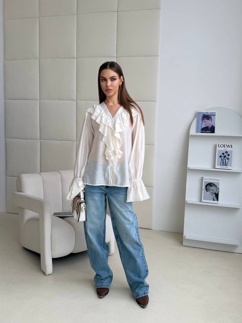 блузка с оборками,блузка с воланом,женская рубашка с рюшами,блуза,блузка женская