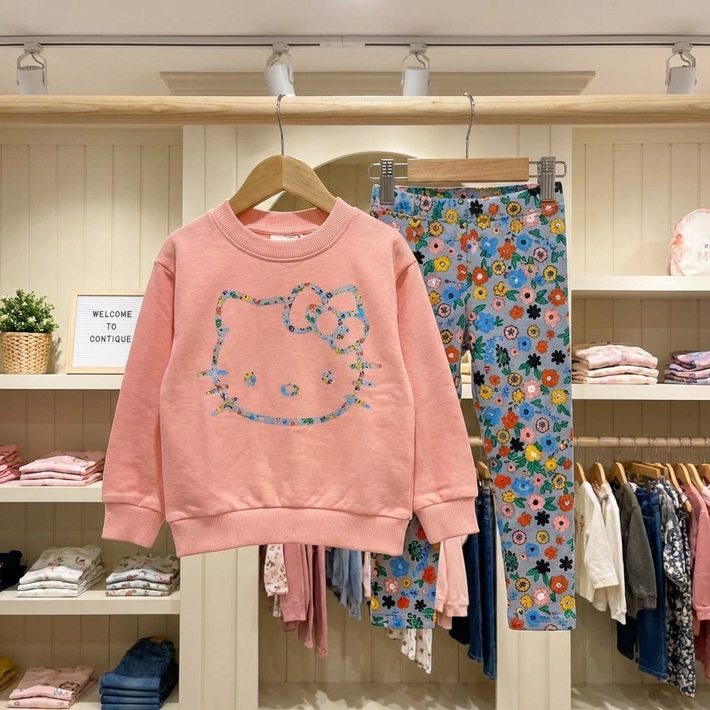 детская пижама sanrio,остров мечты магазин хеллоу китти,sanrio hello kitty пижамы для девочек,пижама детская хлопковая hello kitty,hello kitty store