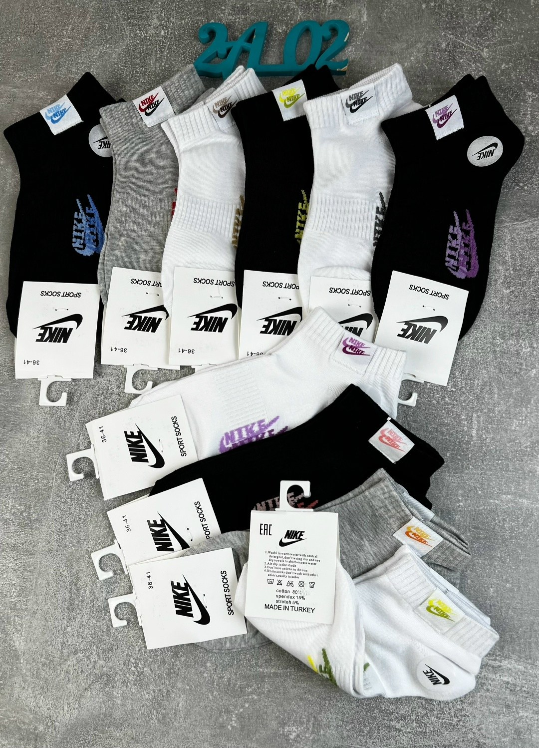 комплект носков nike,комплект носков женских nike sport socks белых 36-41,носки женские nike,комплект носки женские,носки женские спортивные