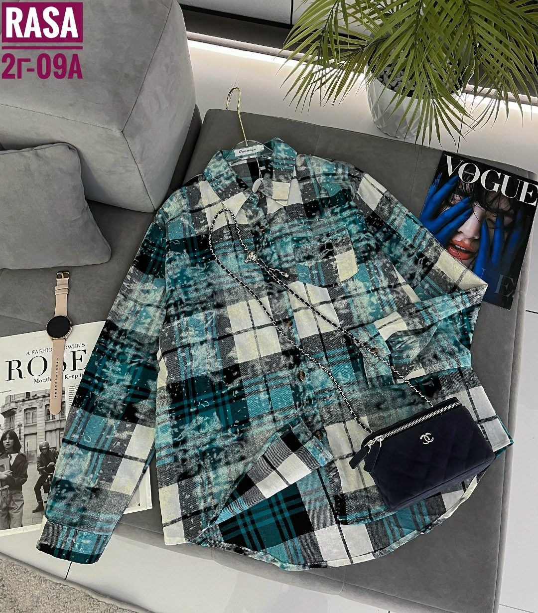 рубашка в клетку,женская рубашка,рубашка женская оверсайз в клетку,рубашка в клетку оверсайз варенка umalook,женская рубашка в клетку