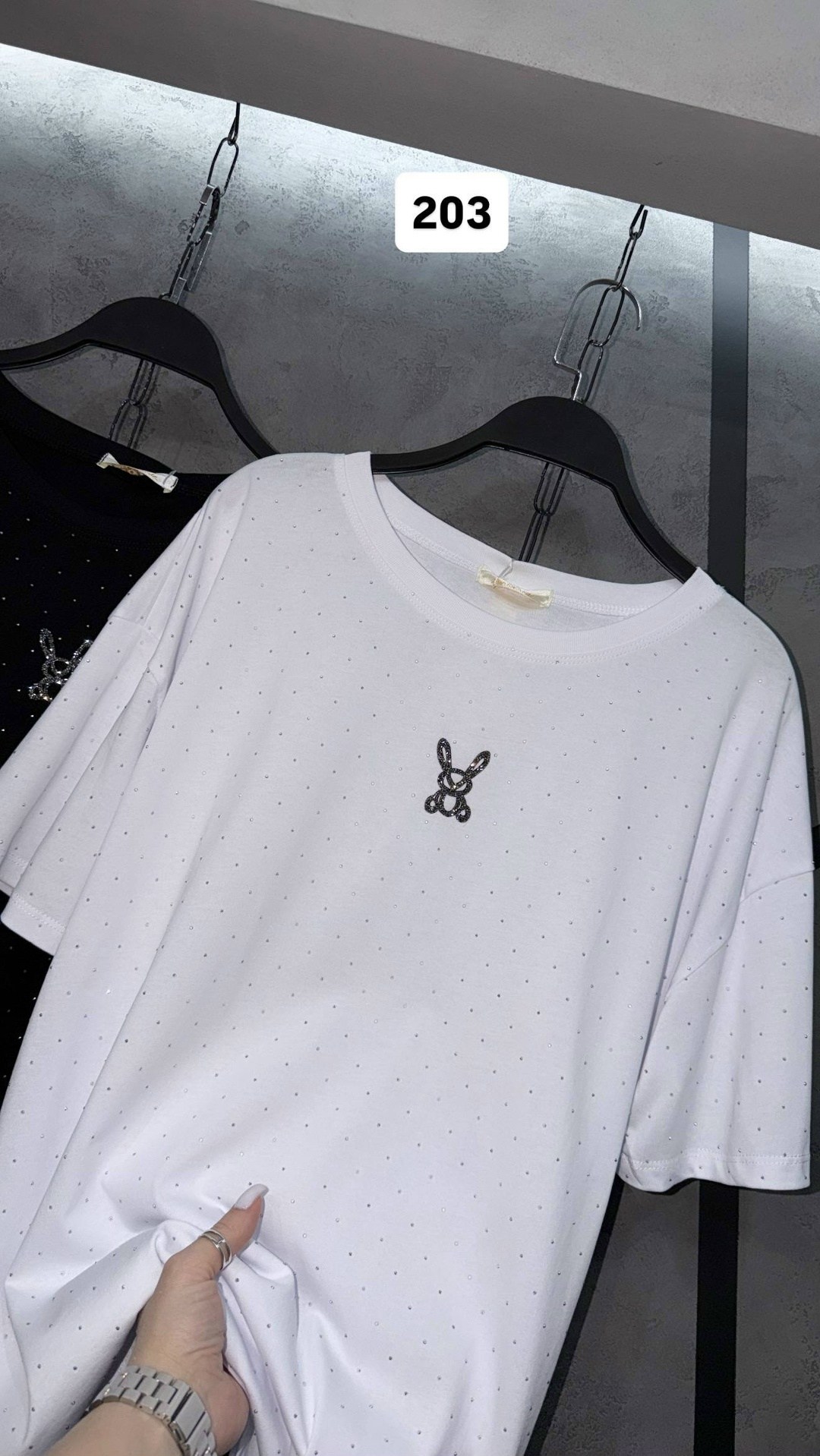 женская футболка,футболка со стразами,футболки и топы,футболка женская белая,футболка с лого